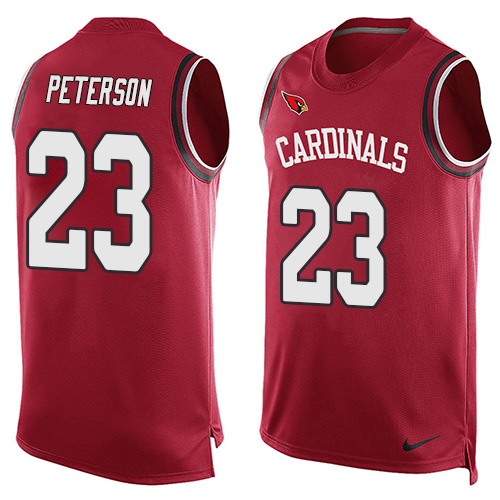 Nike Cardinals #23 Adrian Peterson Red Team Color Men's Stitched NFL Limited Tank Top Jersey